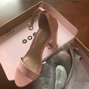 Peep Toe Block Heel Sandal